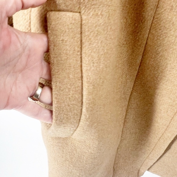✅ J. Crew Factory City Coat Heather Acorn Size 00 Wool Blend - Picture 7 of 11
